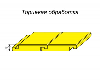 Фрезы для формирования паркетного замка на доске толщиной 15 мм (торцевая обработка)