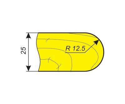 Фрезы для профилирования выпуклых радиусов R12,5 мм