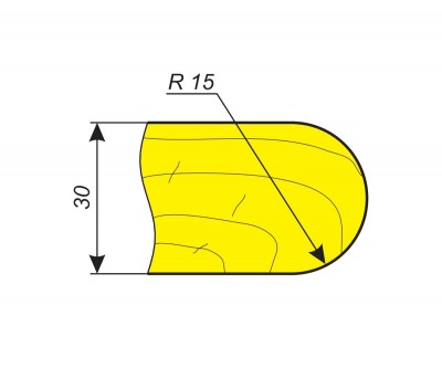 Фрезы для профилирования выпуклых радиусов R15 мм