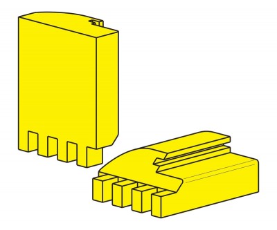 Комплект фрез для обработки угловых соединений брусков дверной коробки