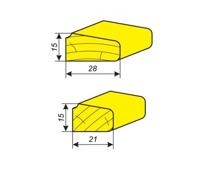 Фрезы регулируемые для изготовления штапиков переменной ширины и высоты