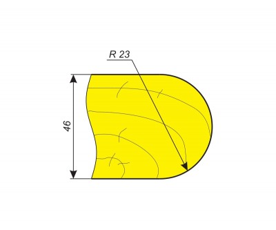 Фрезы для профилирования выпуклых радиусов R23 мм