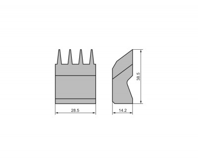 Сменный режущий блок для сращивания на минишип 10/10 мм (аналог Stark)